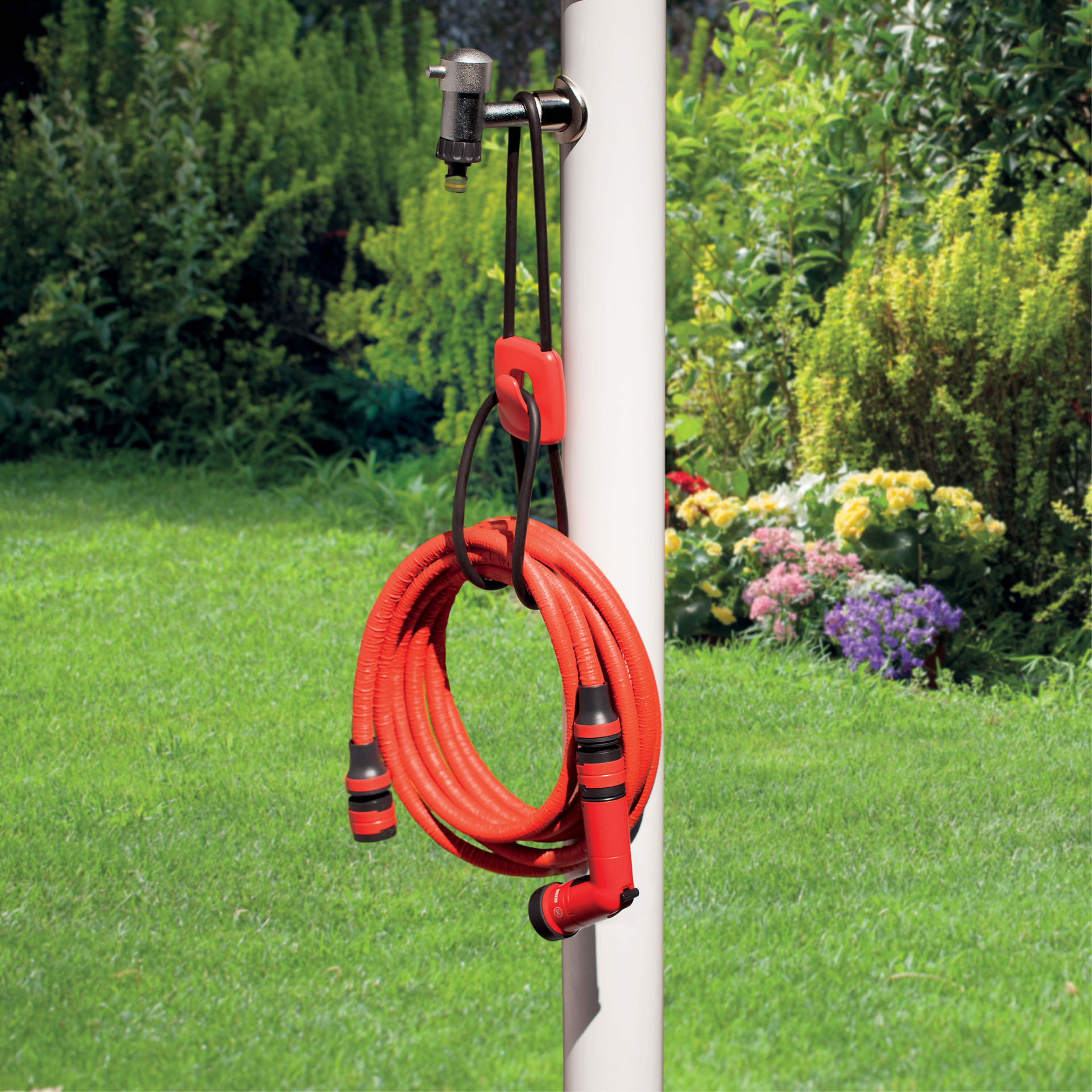 Kit tubo estensibile con accessori per irrigazione giardino FITT YOYO UP  allungabile fino a 15 metri 