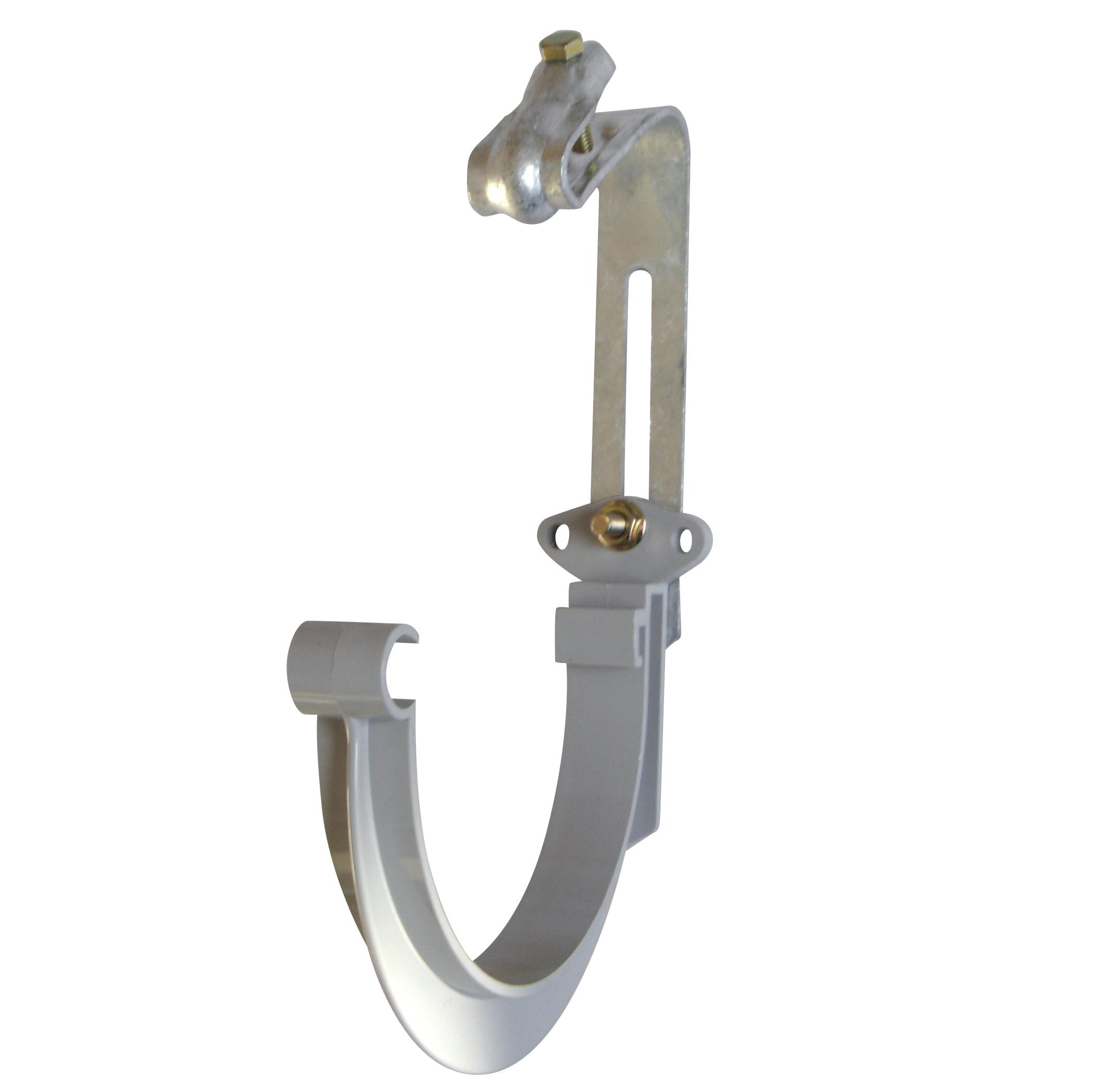 CROCHET PVC 25 GRIS MONTÉ AVEC ETRIER GOUTTIERE