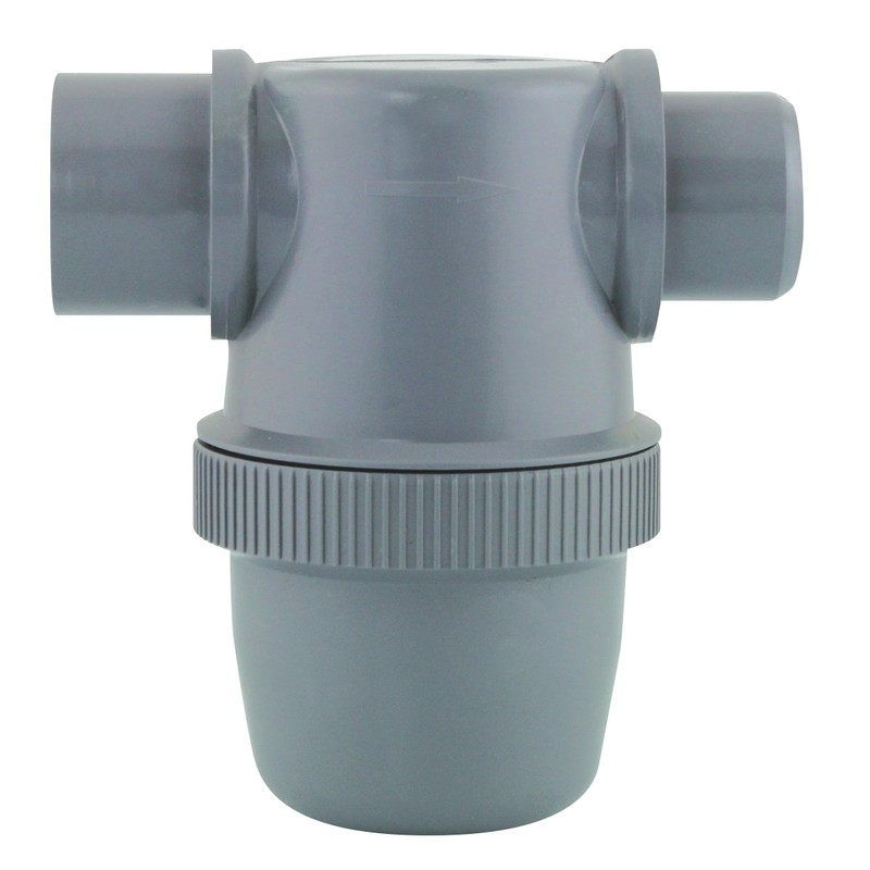 Siphon de parcours PVC entrée femelle sortie mâle pour tube évacuation Ø32