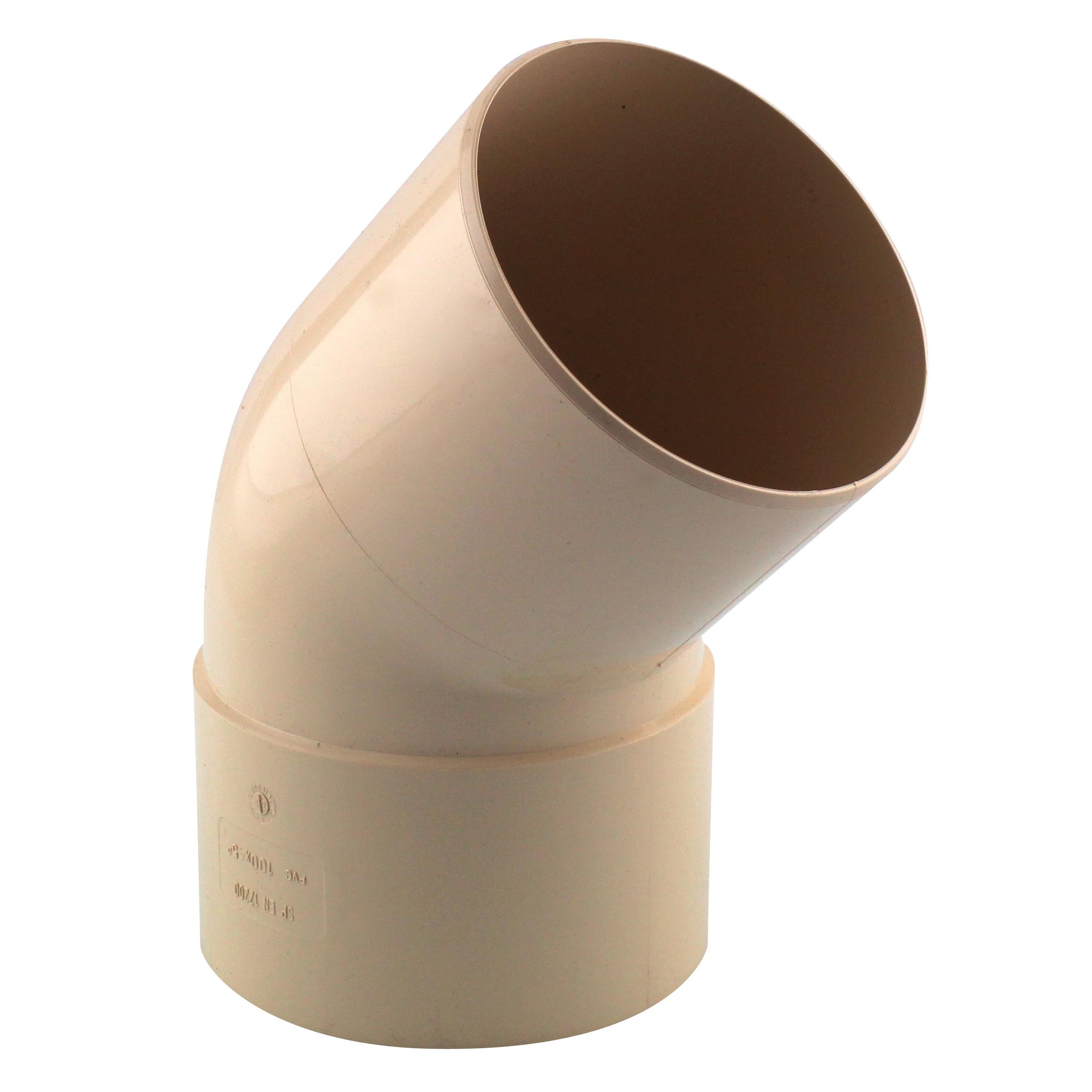 COUDE MxF 45° D100 1.9MM SABLE GOUTTIERE