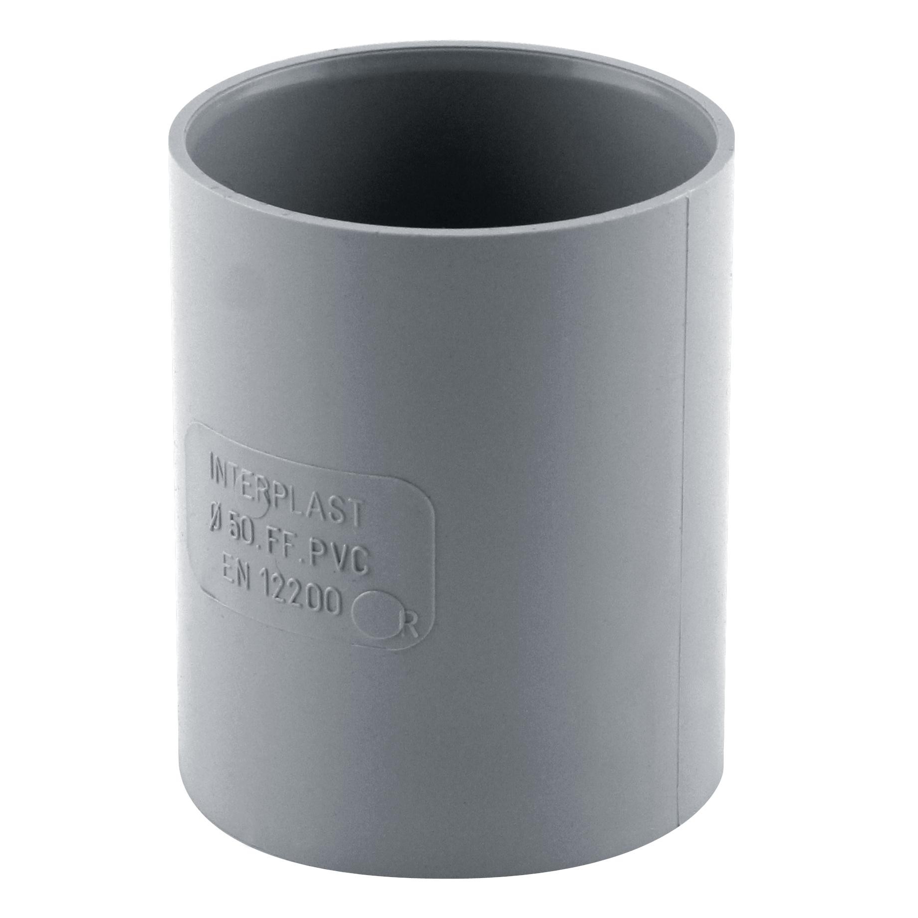 MANCHON FxF D.50 GRIS GOUTTIERE