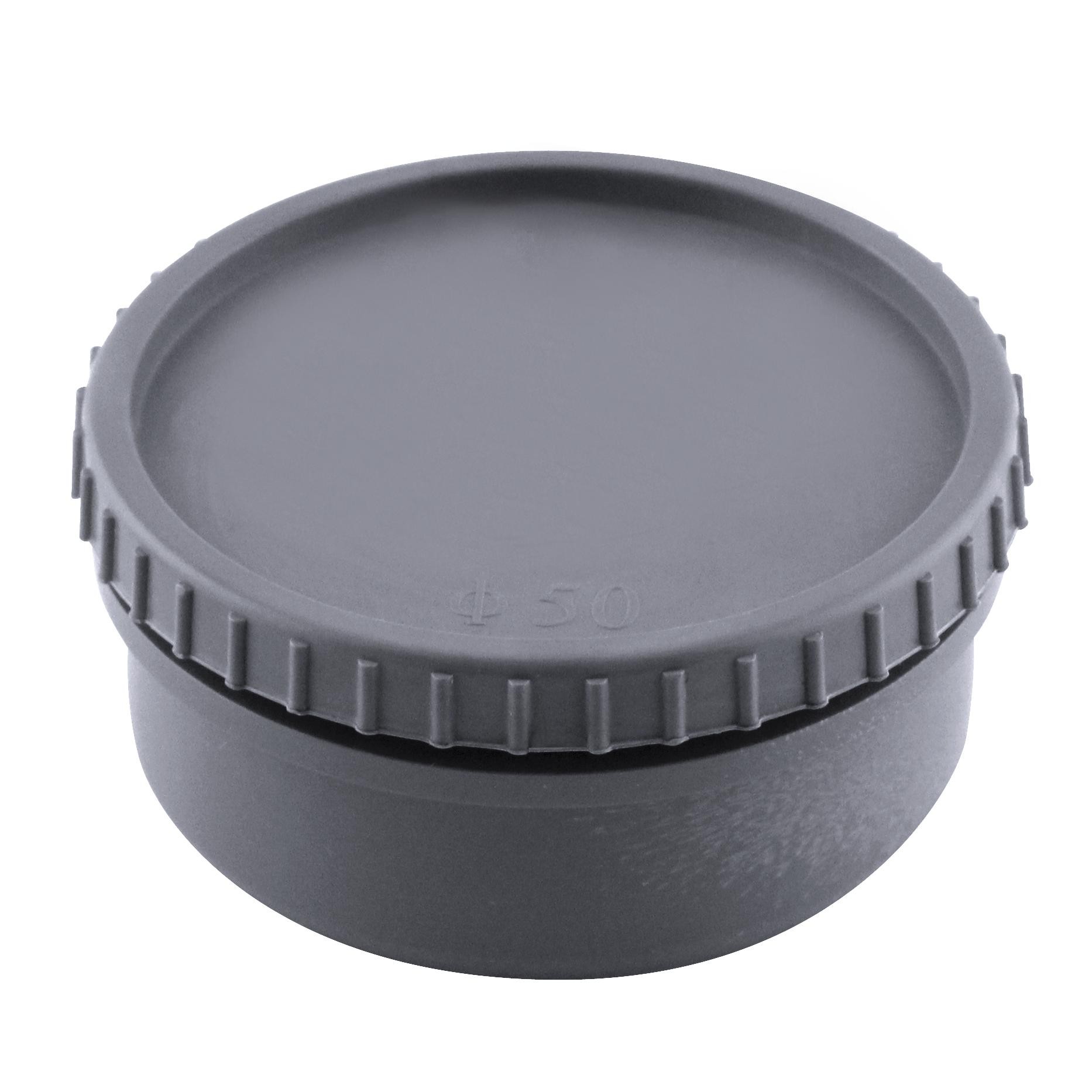 TAMPON DE VISITE D.50MM PVC