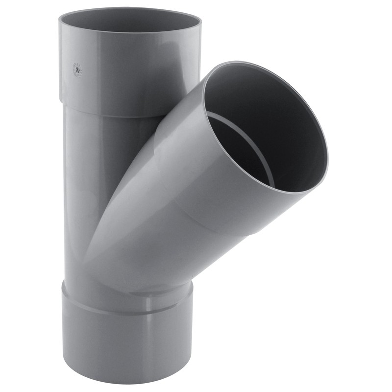 Culotte PVC évacuation 45° femelle/femelle Ø100