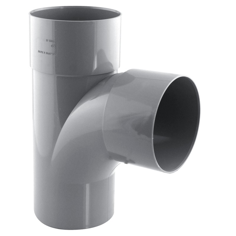 Culotte PVC évacuation 87° mâle/femelle Ø100