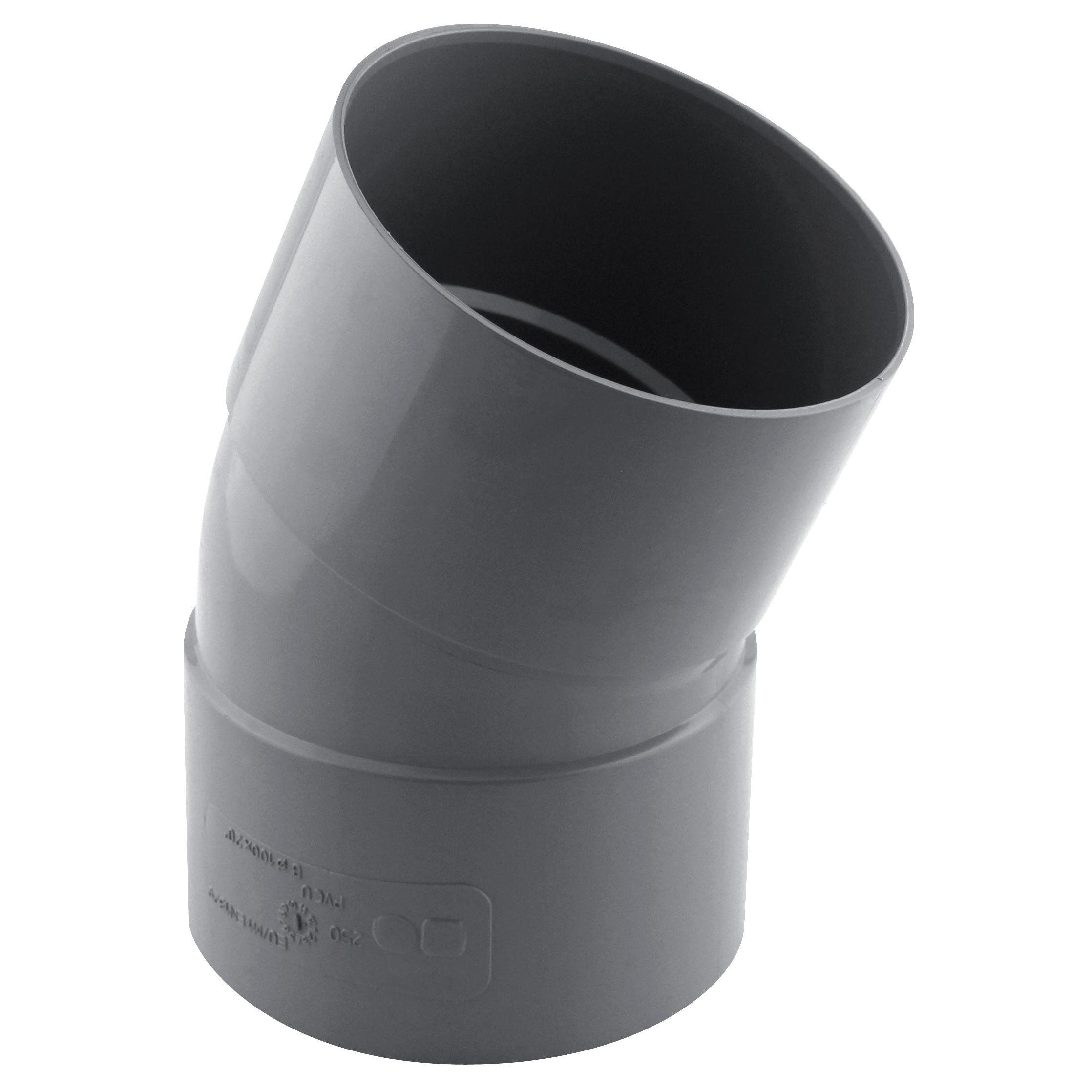 COUDE FxF A 20° D.100 mm PVC