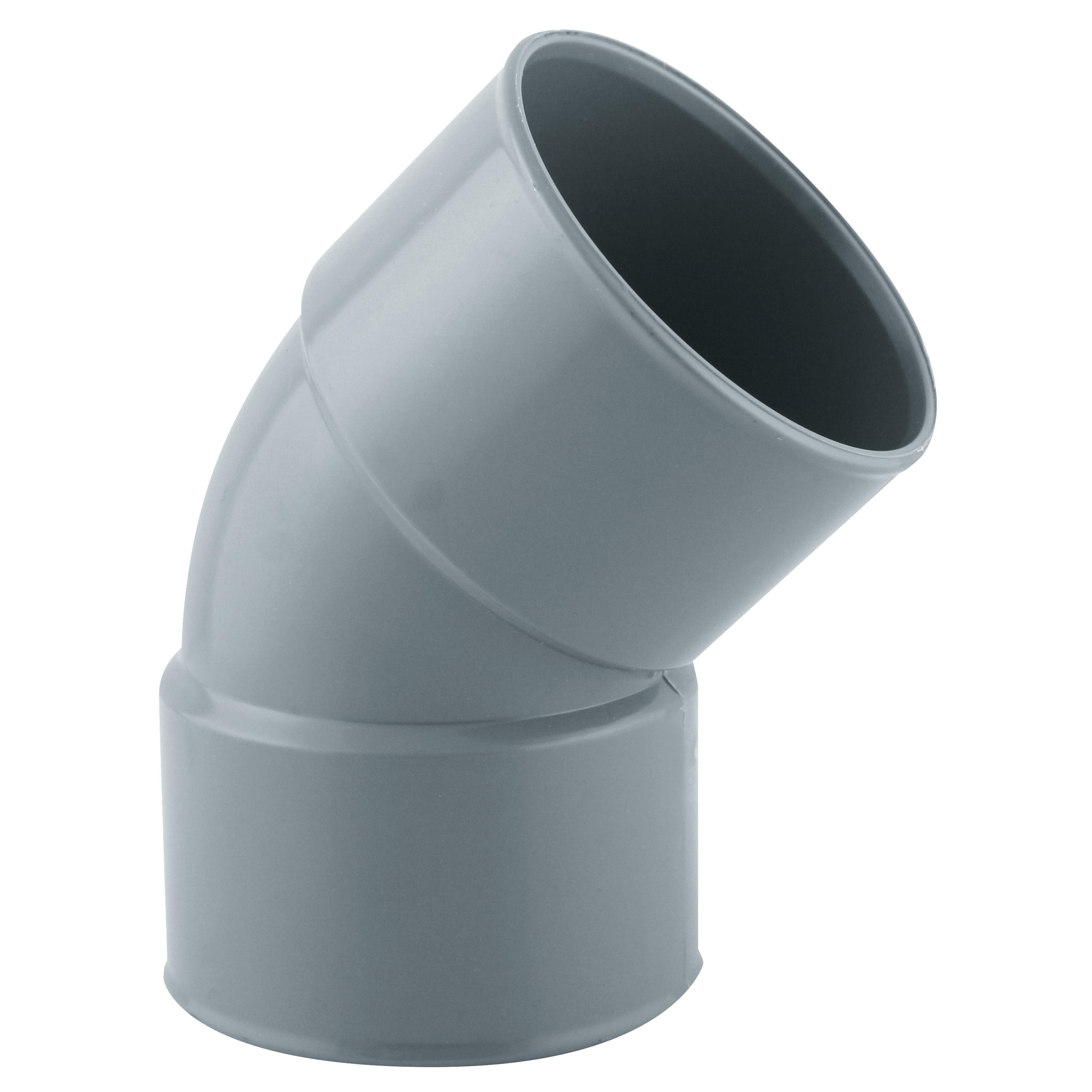 COUDE FxF A 45° D.63 mm PVC