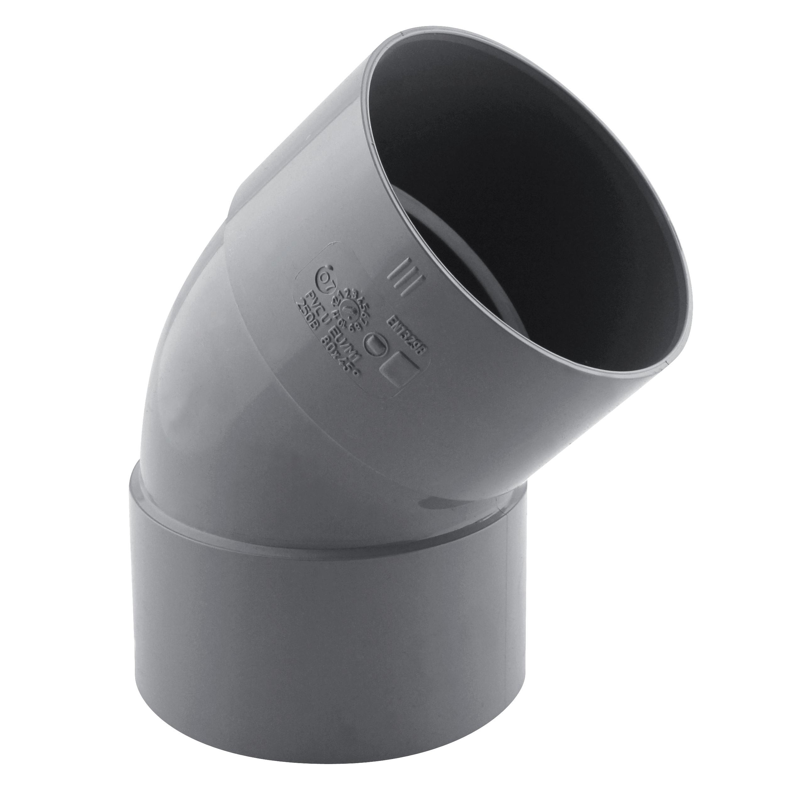COUDE FxF A 45° D.80 mm PVC