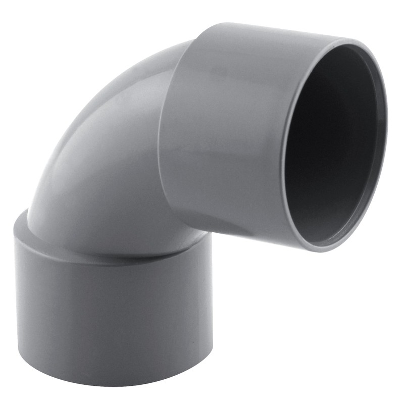 Coude PVC évacuation 87° femelle/femelle Ø40