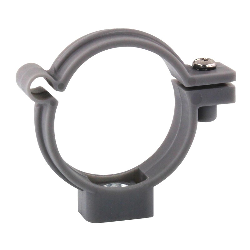 Sachet de 5 colliers de fixation charnière pour tube PVC évacuation Ø50
