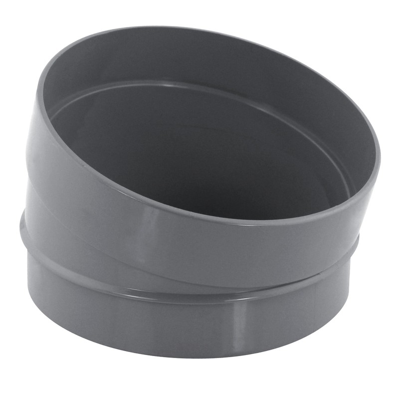 Secteur de Coude PVC évacuation 15° mâle/femelle Ø100