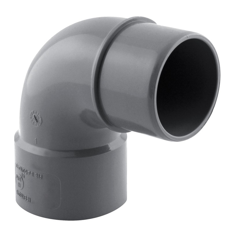 Coude PVC évacuation 87° mâle/femelle Ø50