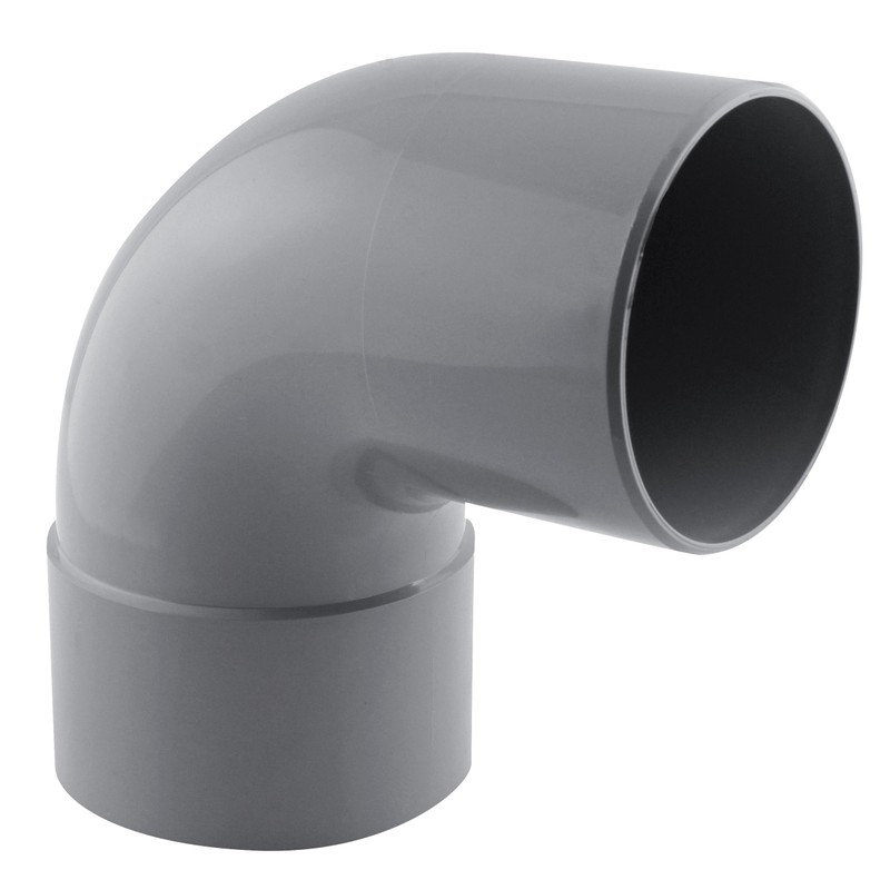 Coude PVC évacuation 87° mâle/femelle Ø100