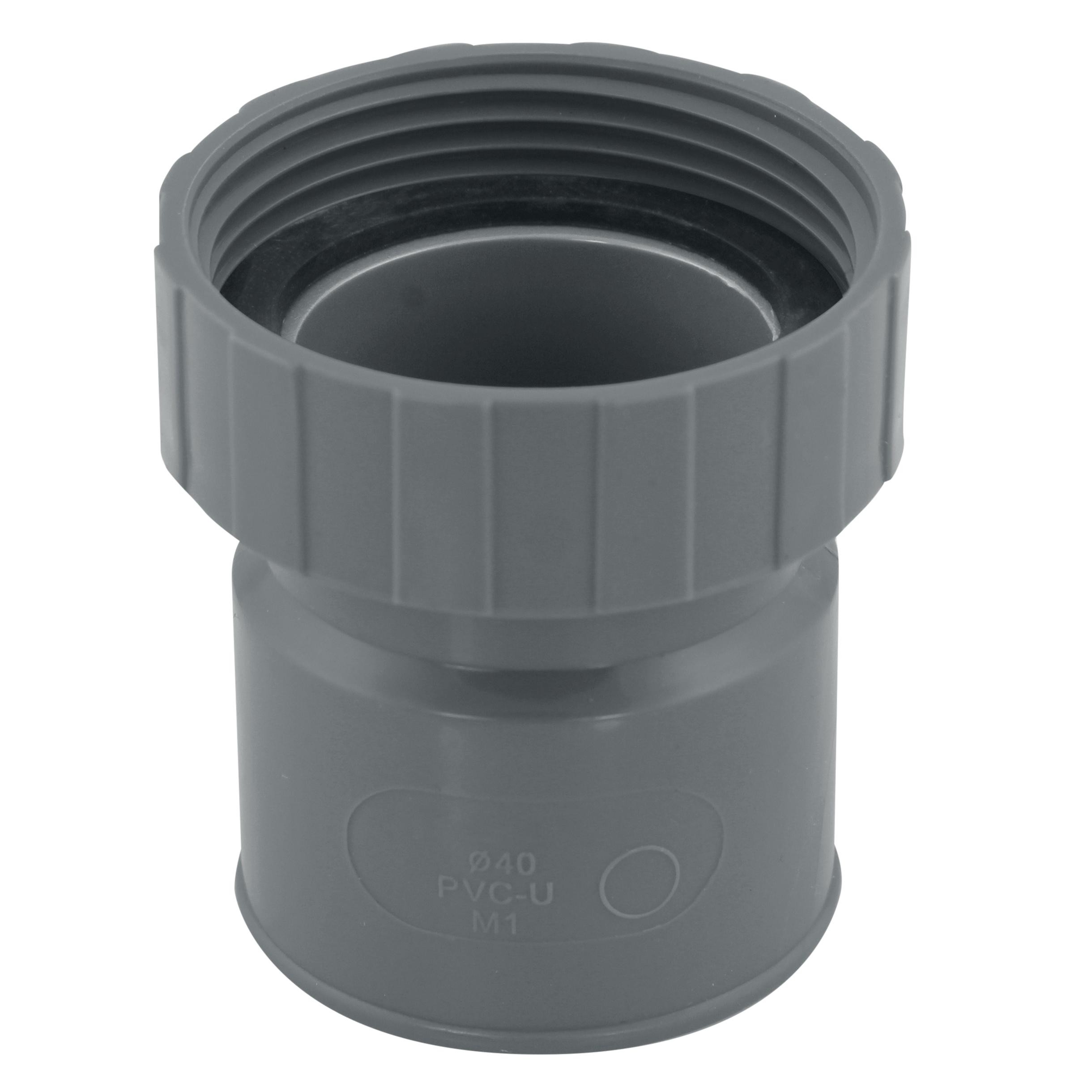 DOUILLE FEMELLE A ECROU PRIN D.40 PVC