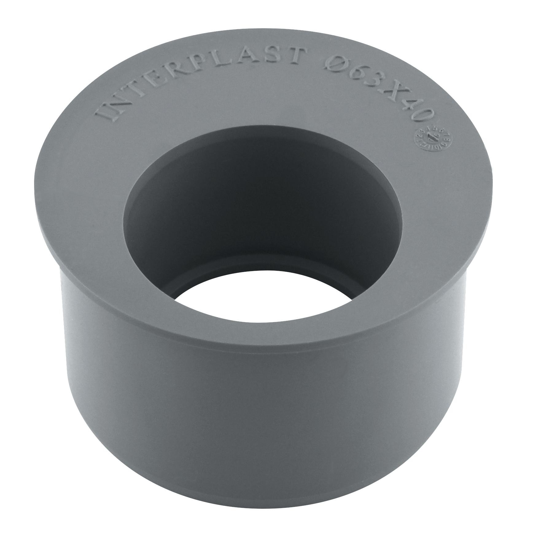 TAMPON DE REDUCTION D63/40 MM PVC