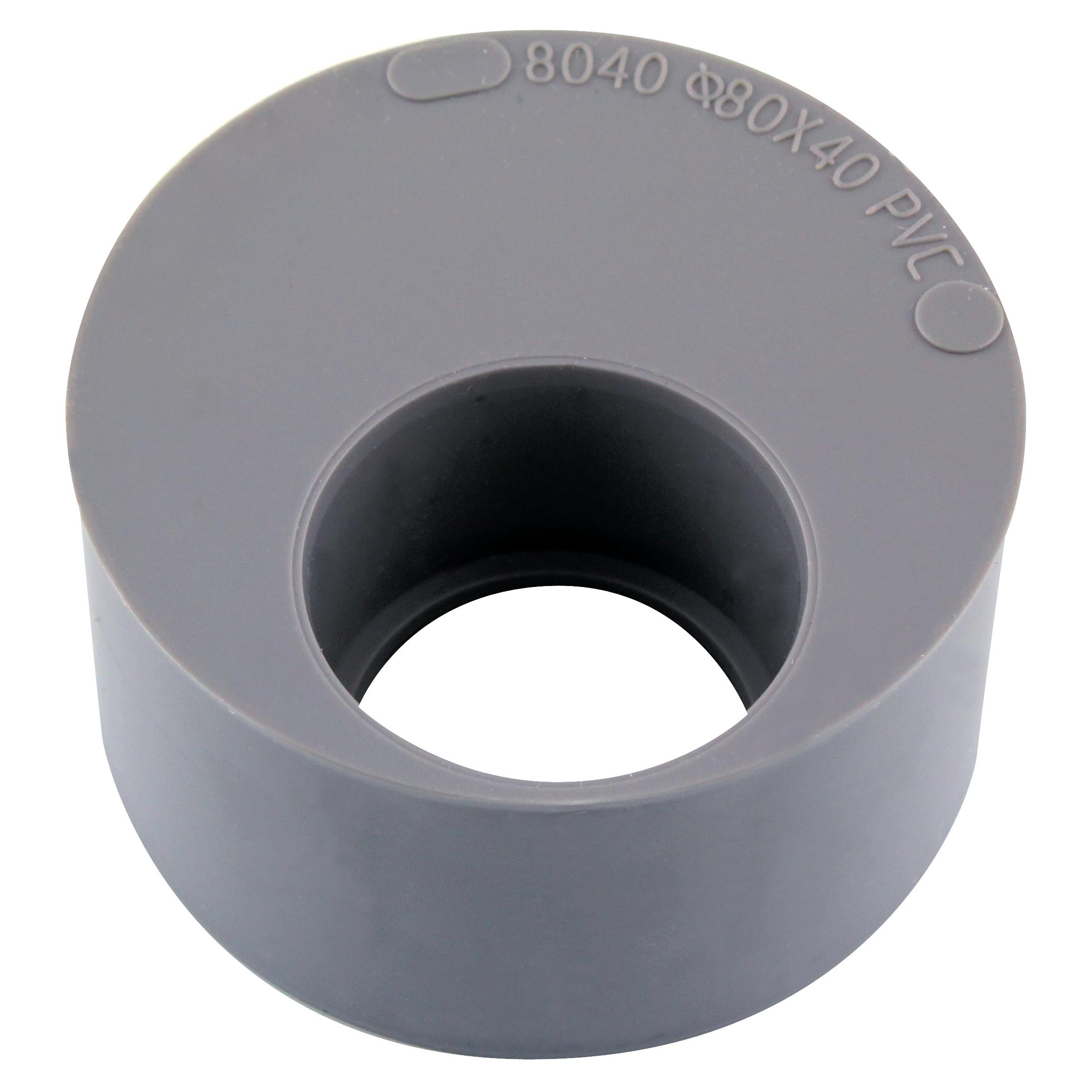 TAMPON DE REDUCTION D80/40 MM PVC