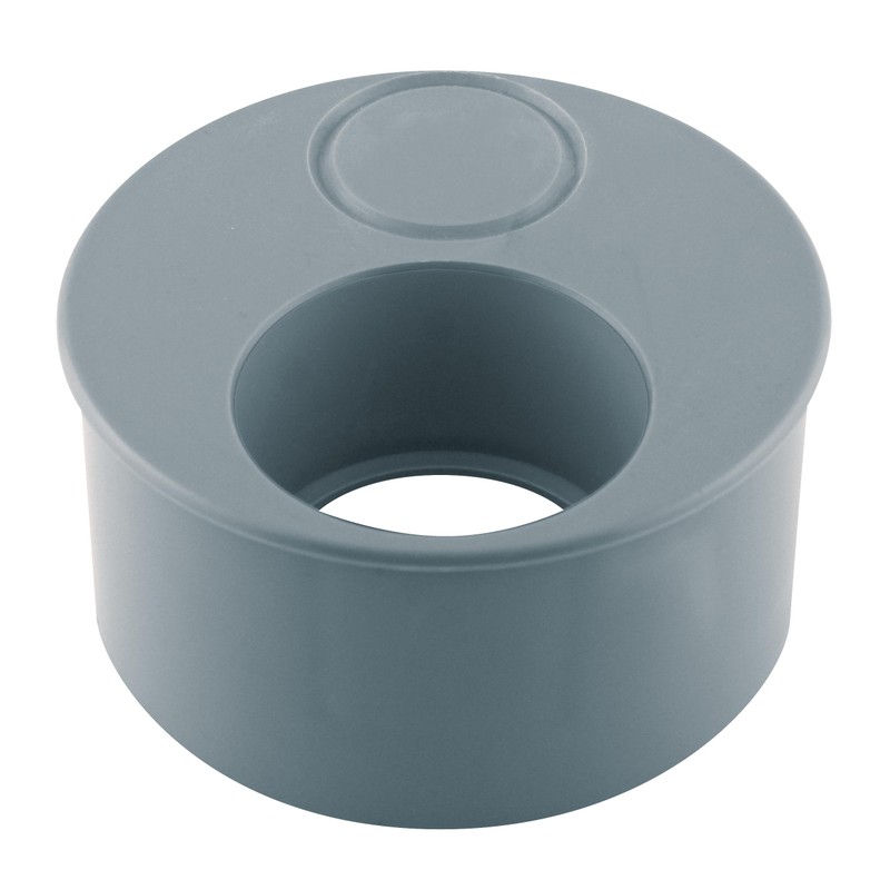 Tampon de réduction PVC évacuation double operculé Ø93x50/32